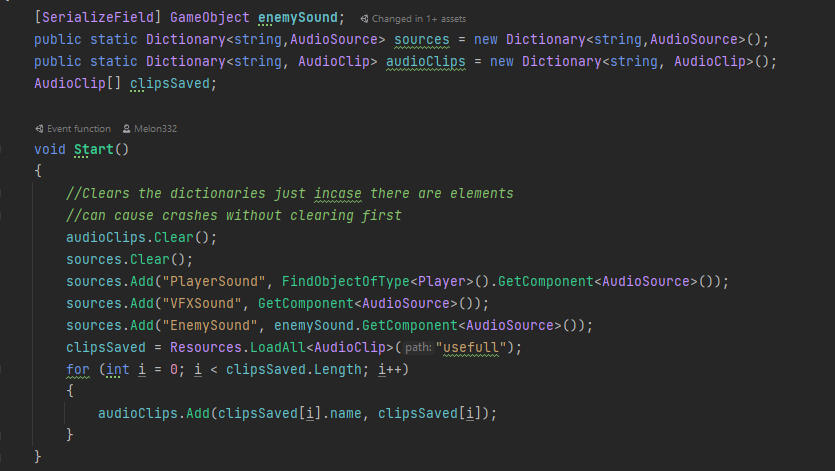 Initalize Audio